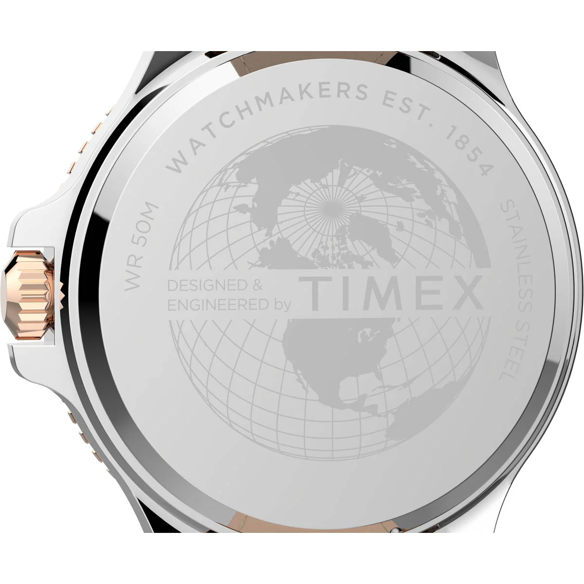 Timex 3 Hands Men's Analog White Dial Coloured Quartz Watch, Round Dial with 43 mm Case width - TW2U12800UJ - Image 4