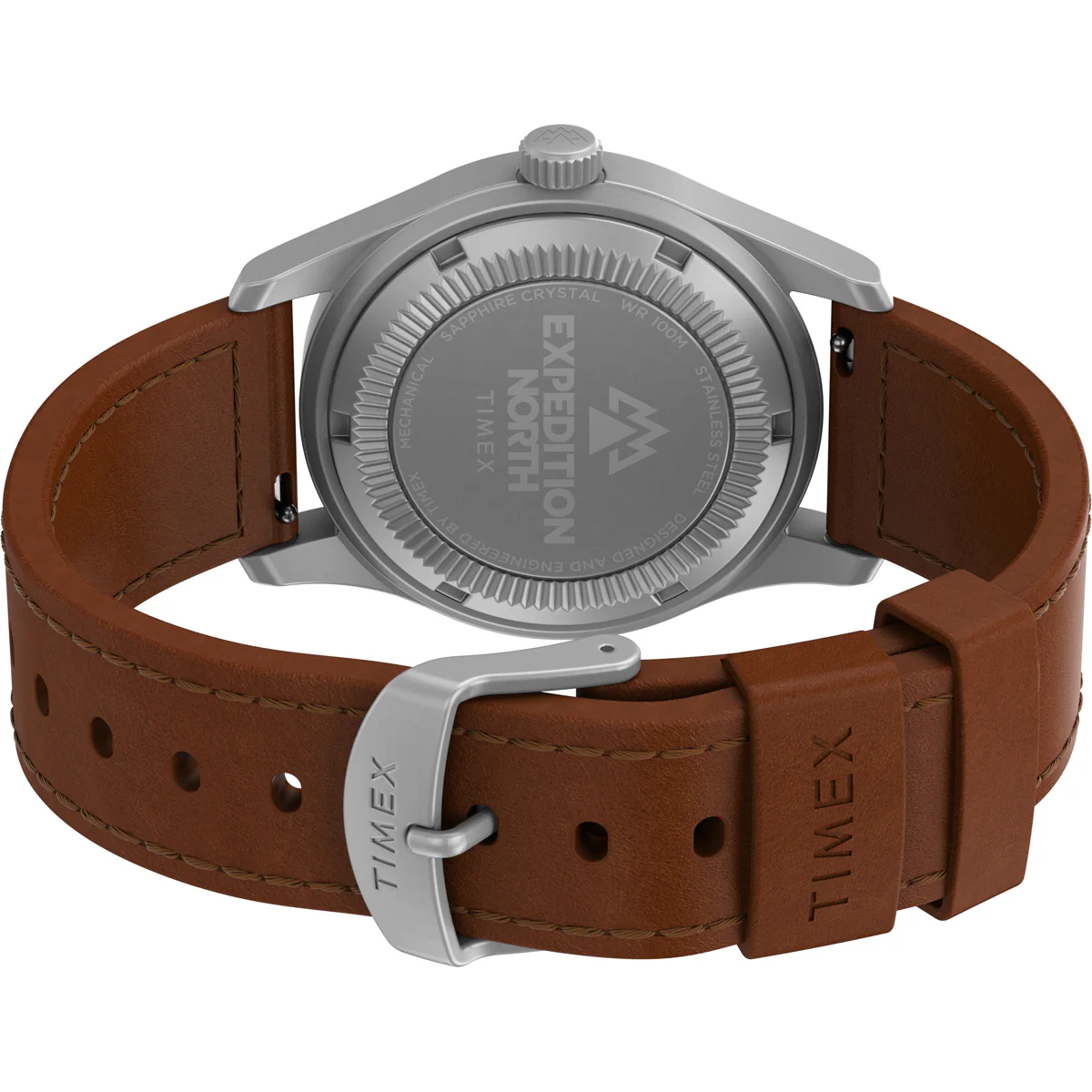 Expedition North Field Post Mechanical 38mm Eco-Friendly Leather Strap Watch - Image 5