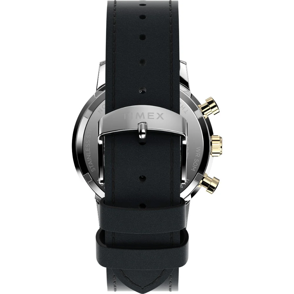 Timex Men's Beige Analog Round Stainless Steel Dial Watch - TW2W10000UJ - Image 3