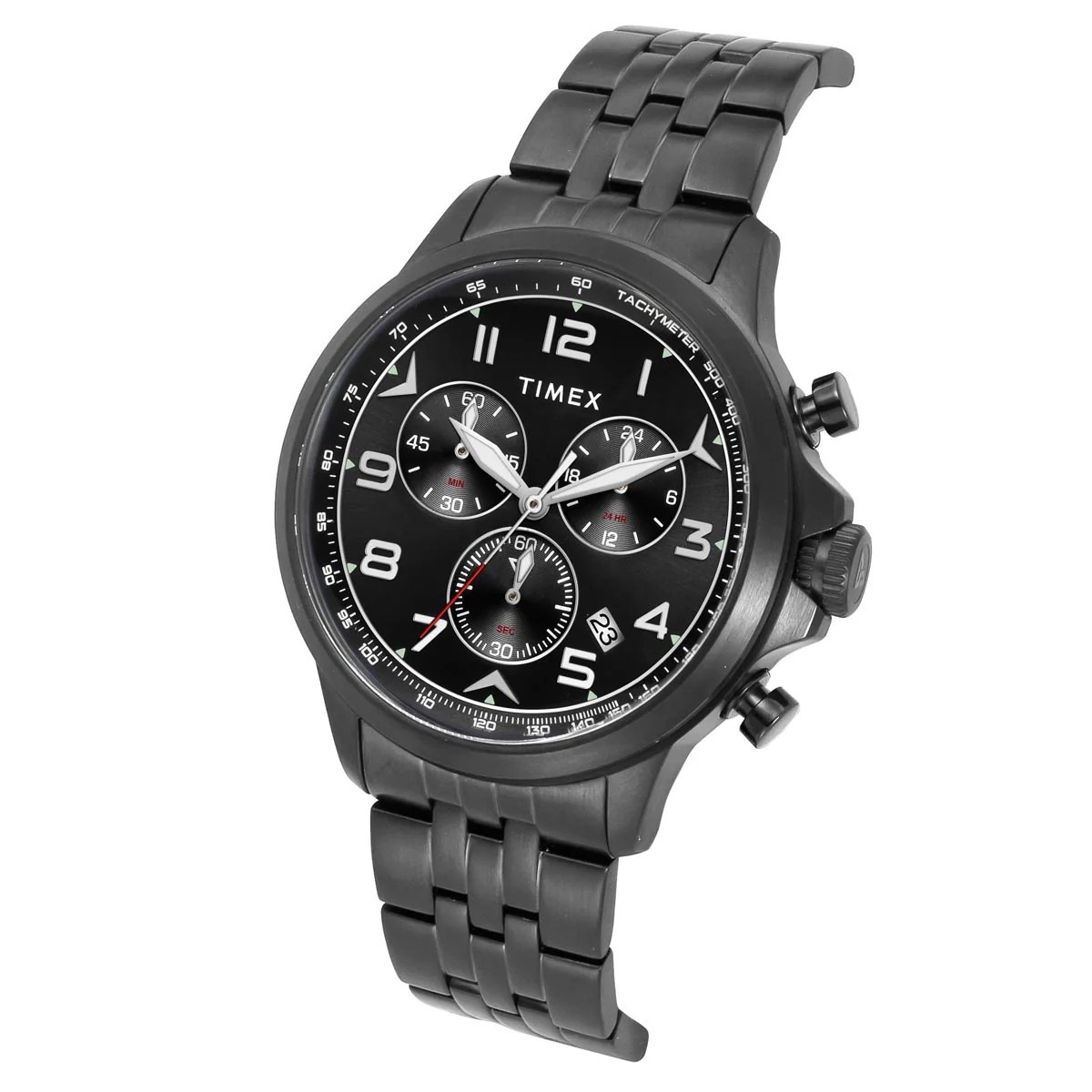 TIMEX Men Black Round Dial Analog Chronograph Watch - TWEG25103 - Image 2