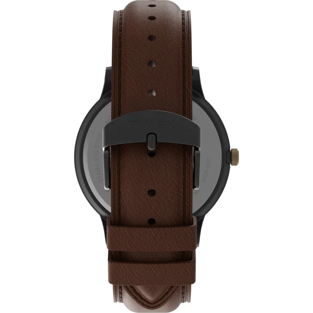Waterbury Classic Day/Date 40mm Leather Strap Watch - Image 3
