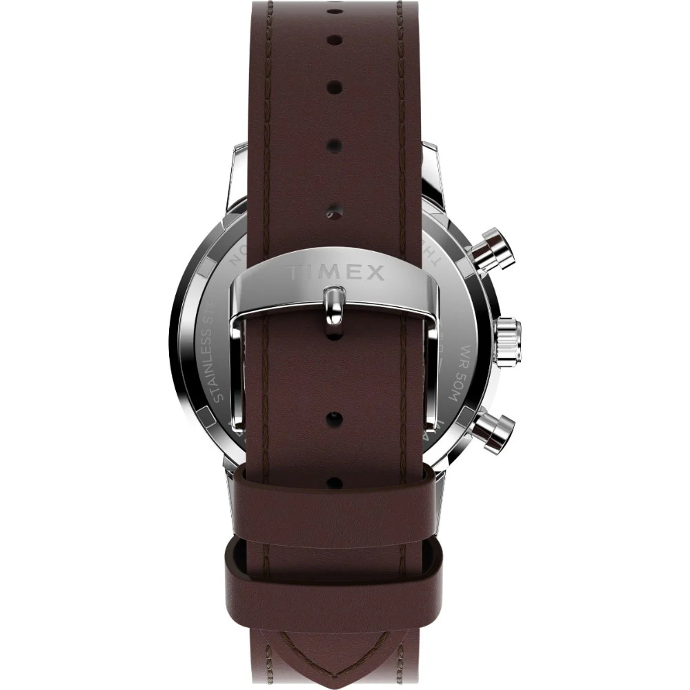 Marlin Chronograph Tachymeter 40mm Leather Strap Watch - Image 3