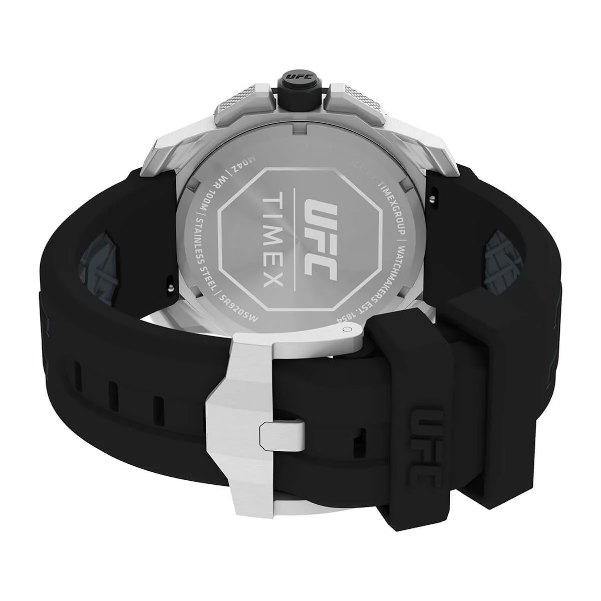 Timex UFC Icon Chronograph 45mm Silicone Strap Watch - Image 5