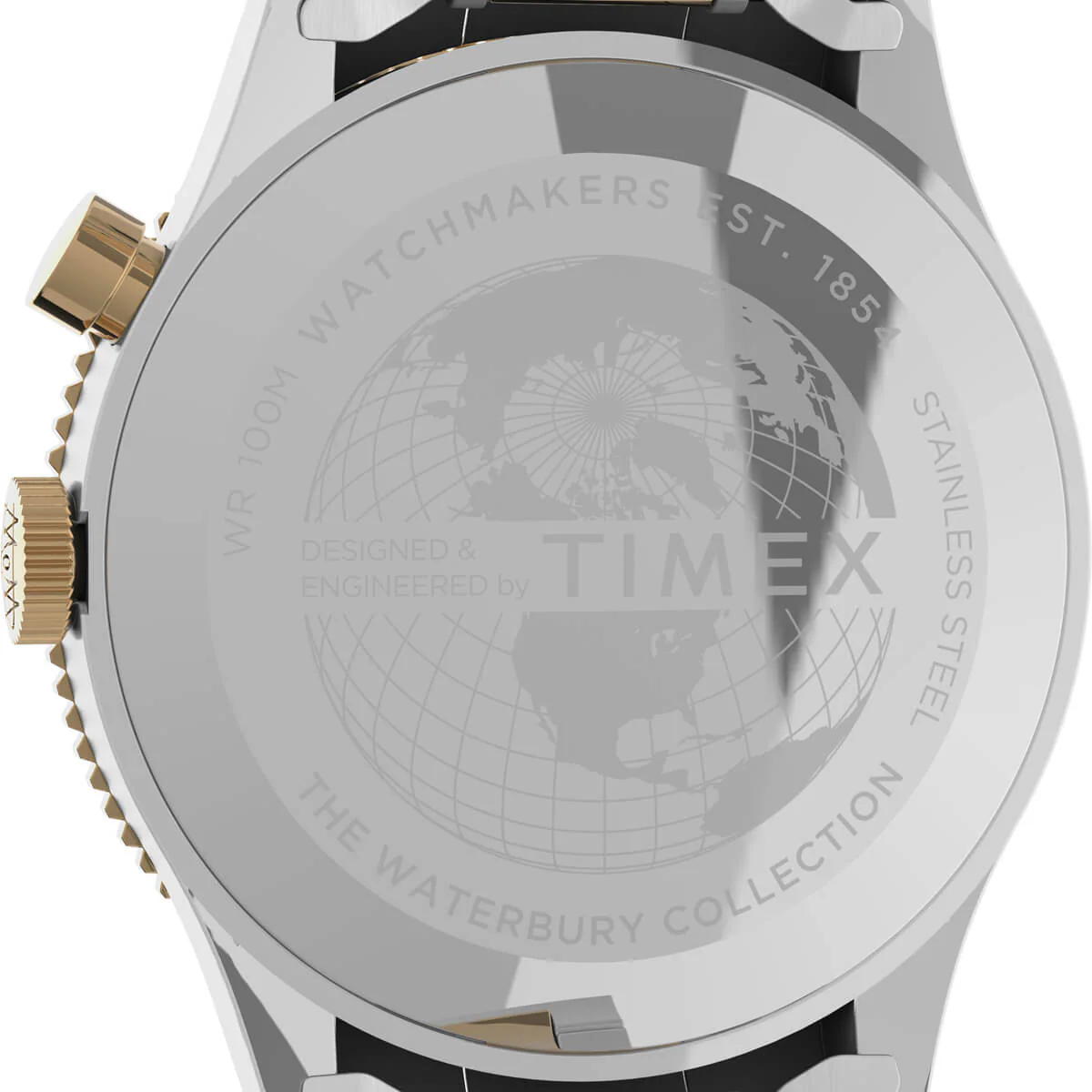 Waterbury Traditional GMT 39mm Stainless Steel Bracelet Watch - Image 5
