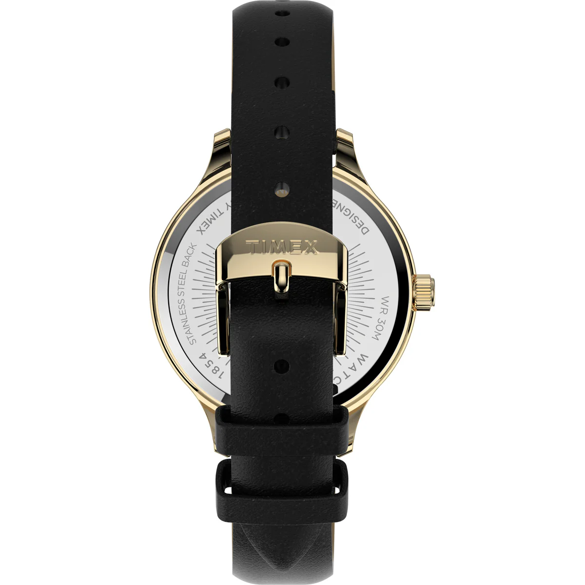 Timex Trend 3 Hands Women's Analog Black Dial Quartz Watch - TW2V06600UJ - Image 4