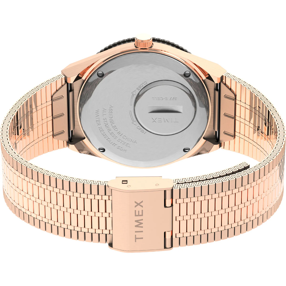 Q Timex 36mm Stainless Steel Bracelet Watch - Image 5