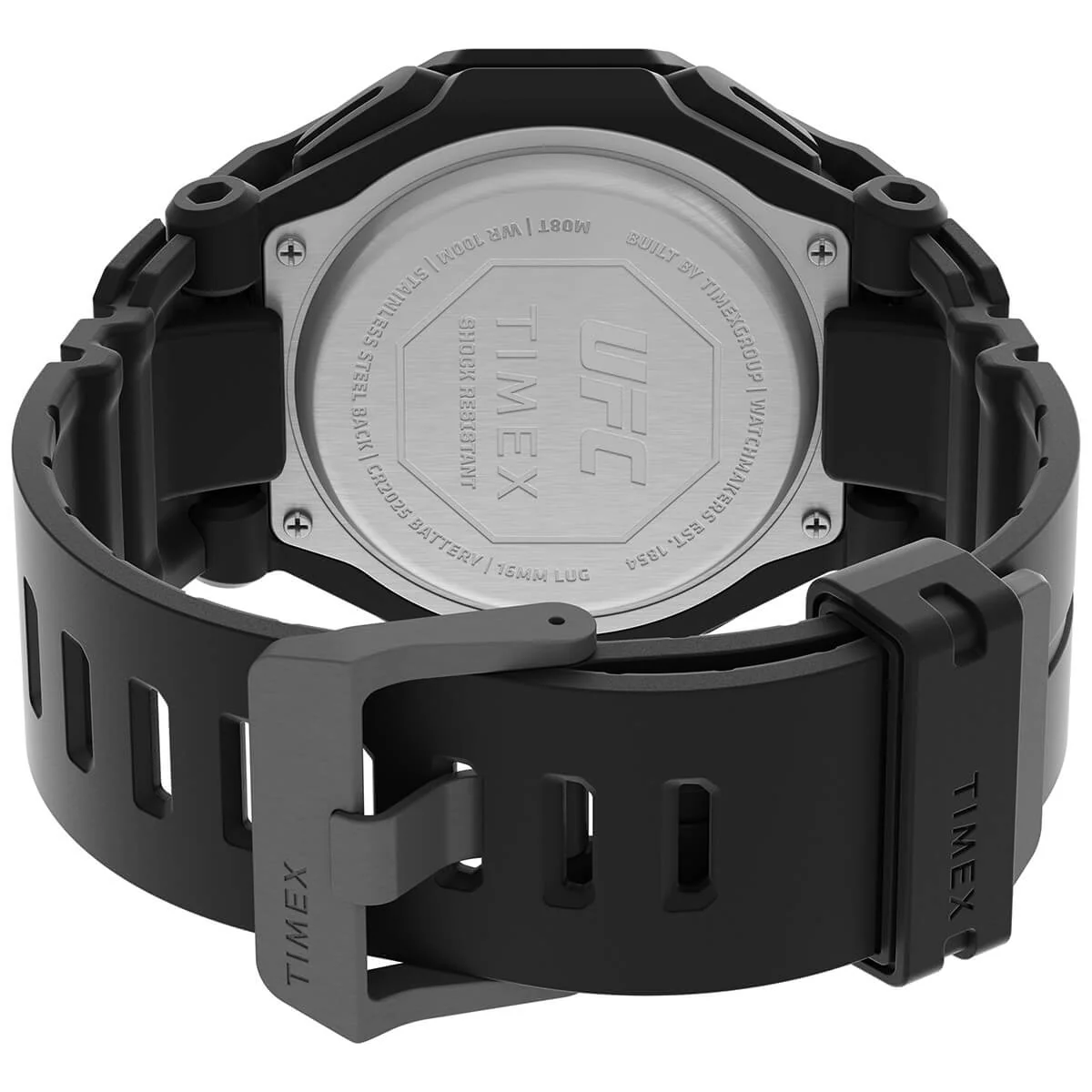 Timex UFC Strength Collection Premium Quality Men's Analog/Digital Black Dial Coloured Quartz Leather Strap Watch - TW2V55200X6 - Image 4