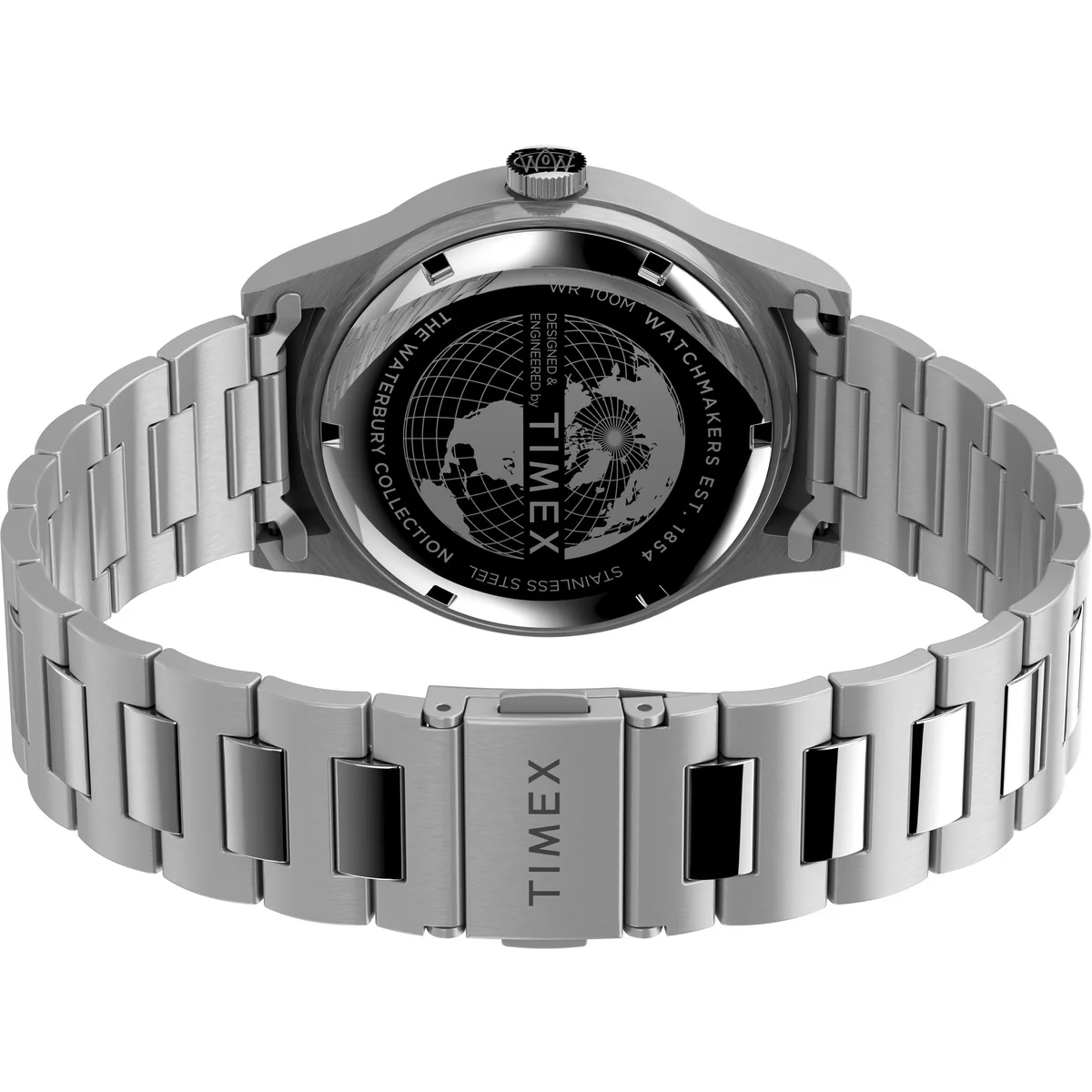 Waterbury Traditional Day/Date 39mm Stainless Steel Bracelet Watch - Image 5