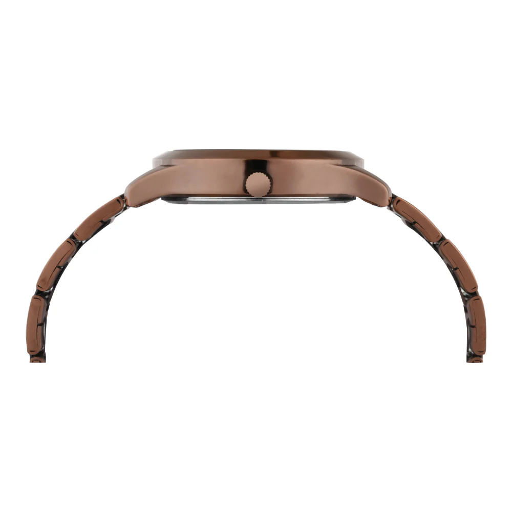 Timex Women Brown Round Multifunction Dial Watch- TW000Q820 - Image 4