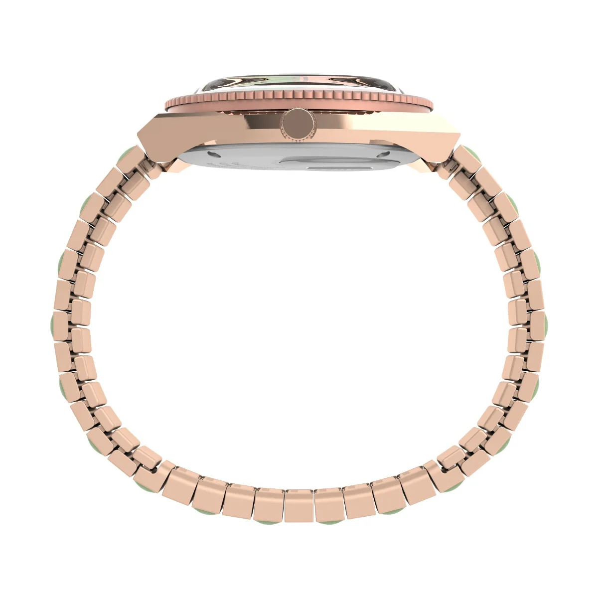 Q Timex Malibu 36mm Stainless Steel Expansion Band Watch - Image 3