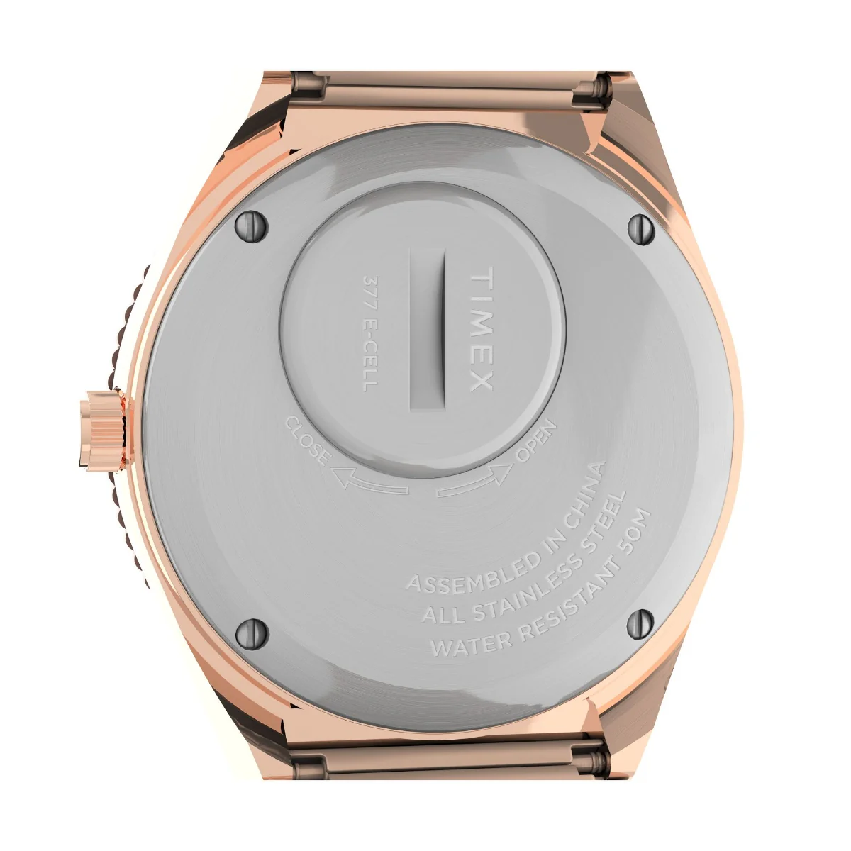 Q Timex Malibu 36mm Stainless Steel Expansion Band Watch - Image 5