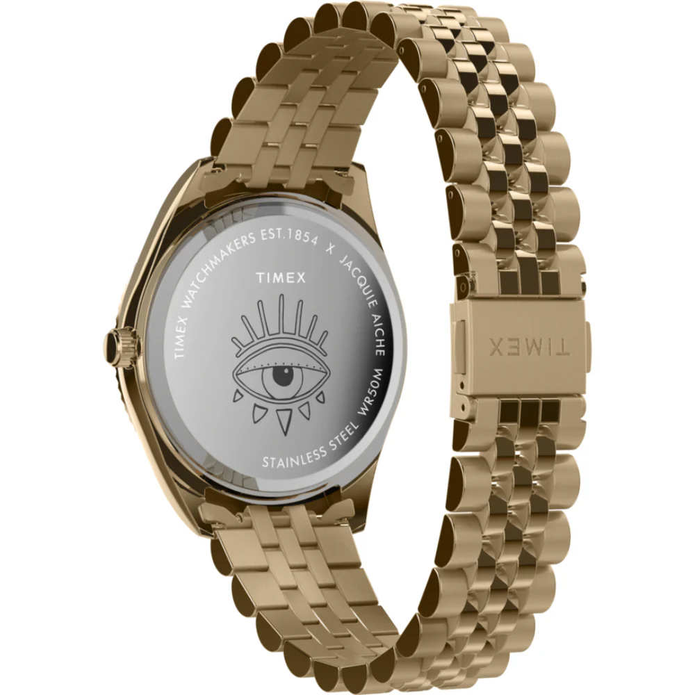 Timex x Jacquie Aiche 36mm Stainless Steel Bracelet Watch - Image 4