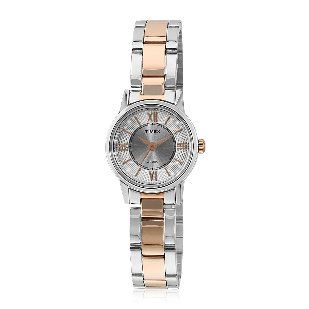 Timex Classics Pairs Silver Dial Round Case 3 Hands Function Watch -TW00PR213 - Image 3