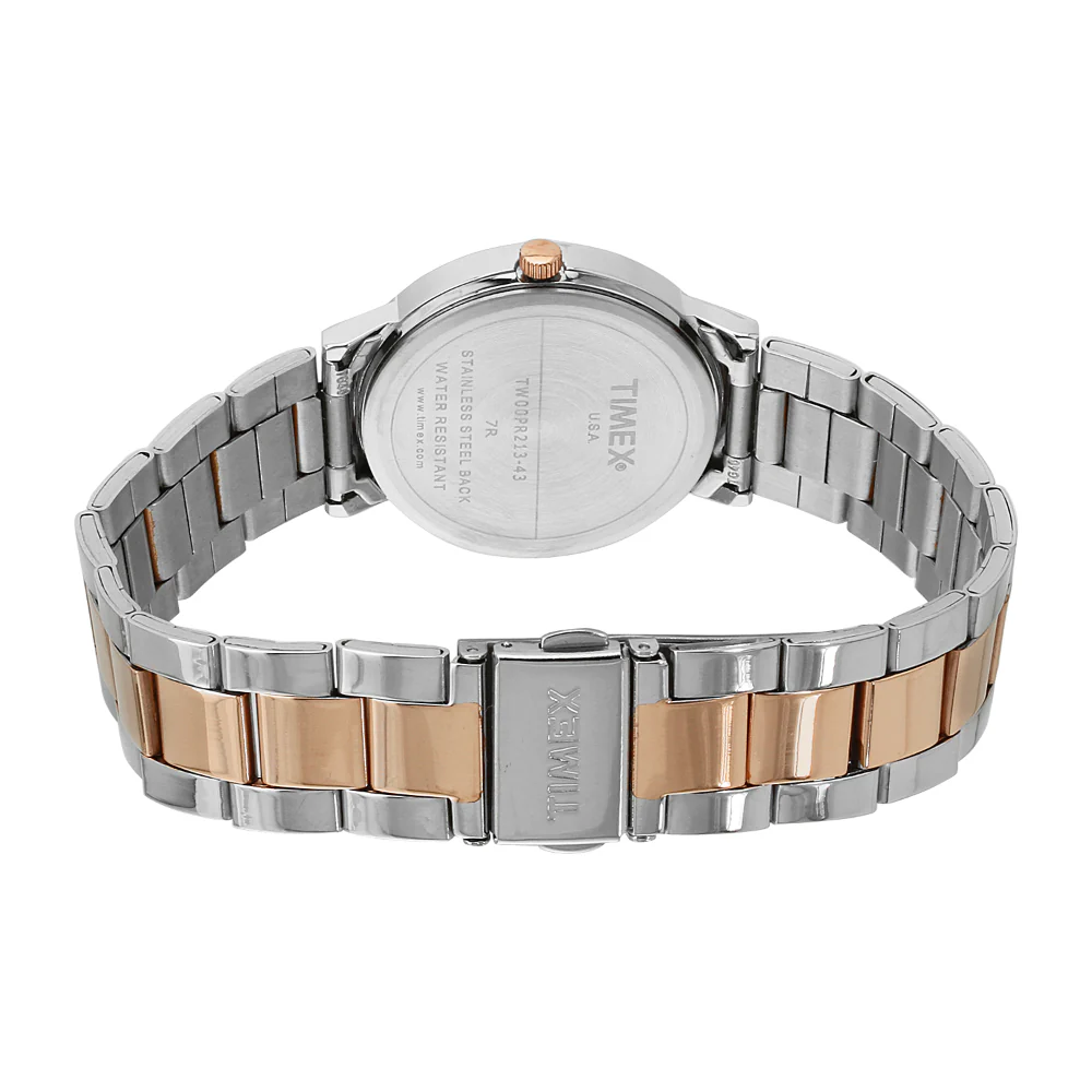 Timex Classics Pairs Silver Dial Round Case 3 Hands Function Watch -TW00PR213 - Image 7