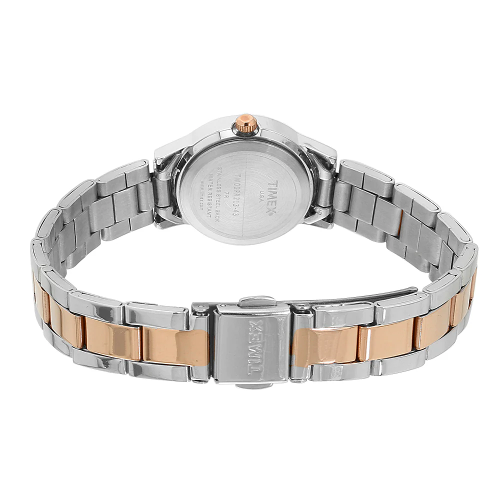 Timex Classics Pairs Silver Dial Round Case 3 Hands Function Watch -TW00PR213 - Image 9