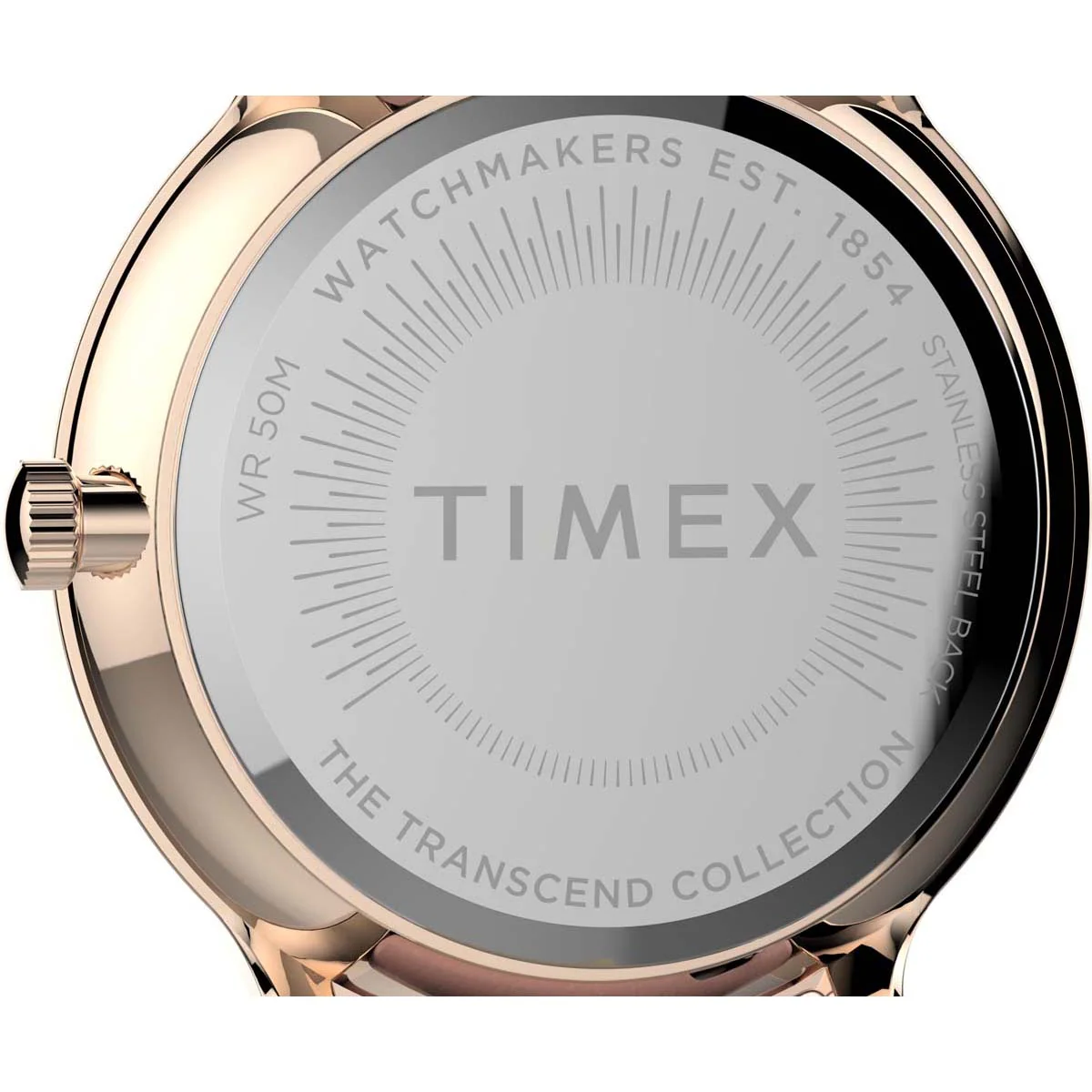 Transcend? Multifunction 38mm Leather Strap Watch - Image 5