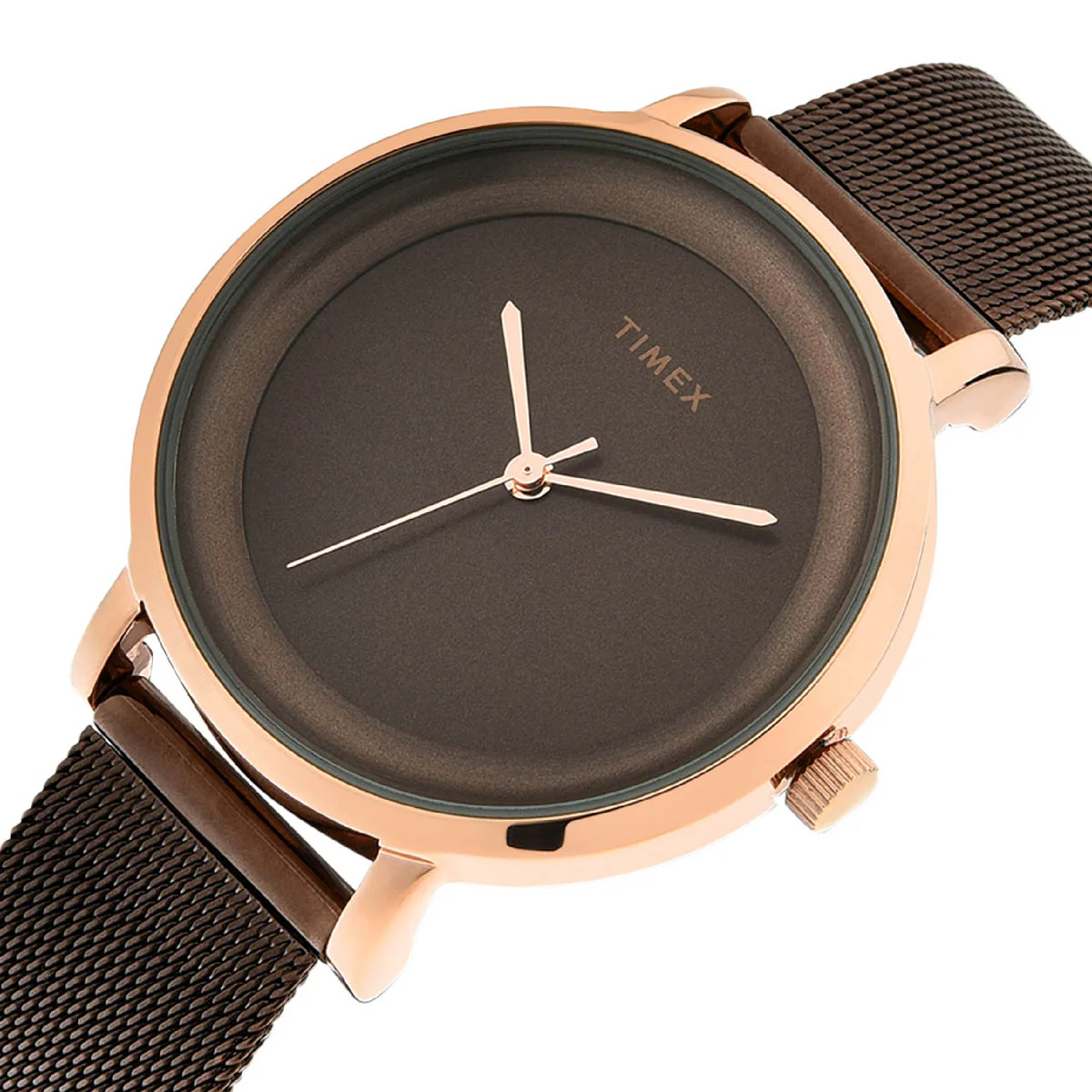 Timex Fashion Women's Brown Dial Round Case 3 Hands Function Watch -TWEL129SMU03 - Image 3