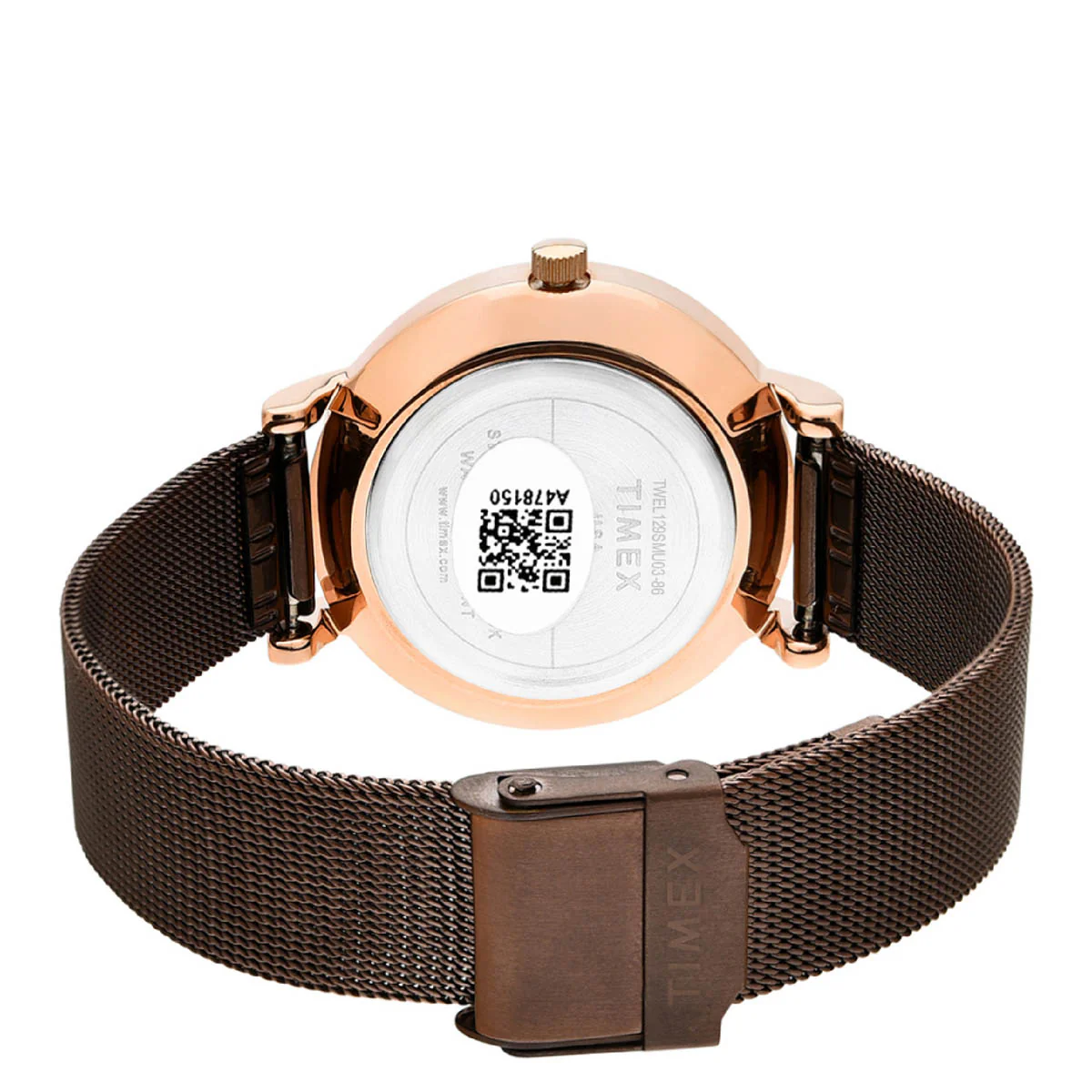 Timex Fashion Women's Brown Dial Round Case 3 Hands Function Watch -TWEL129SMU03 - Image 5