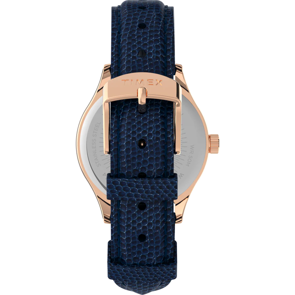 Waterbury Traditional 34mm Leather Strap Watch - Image 4